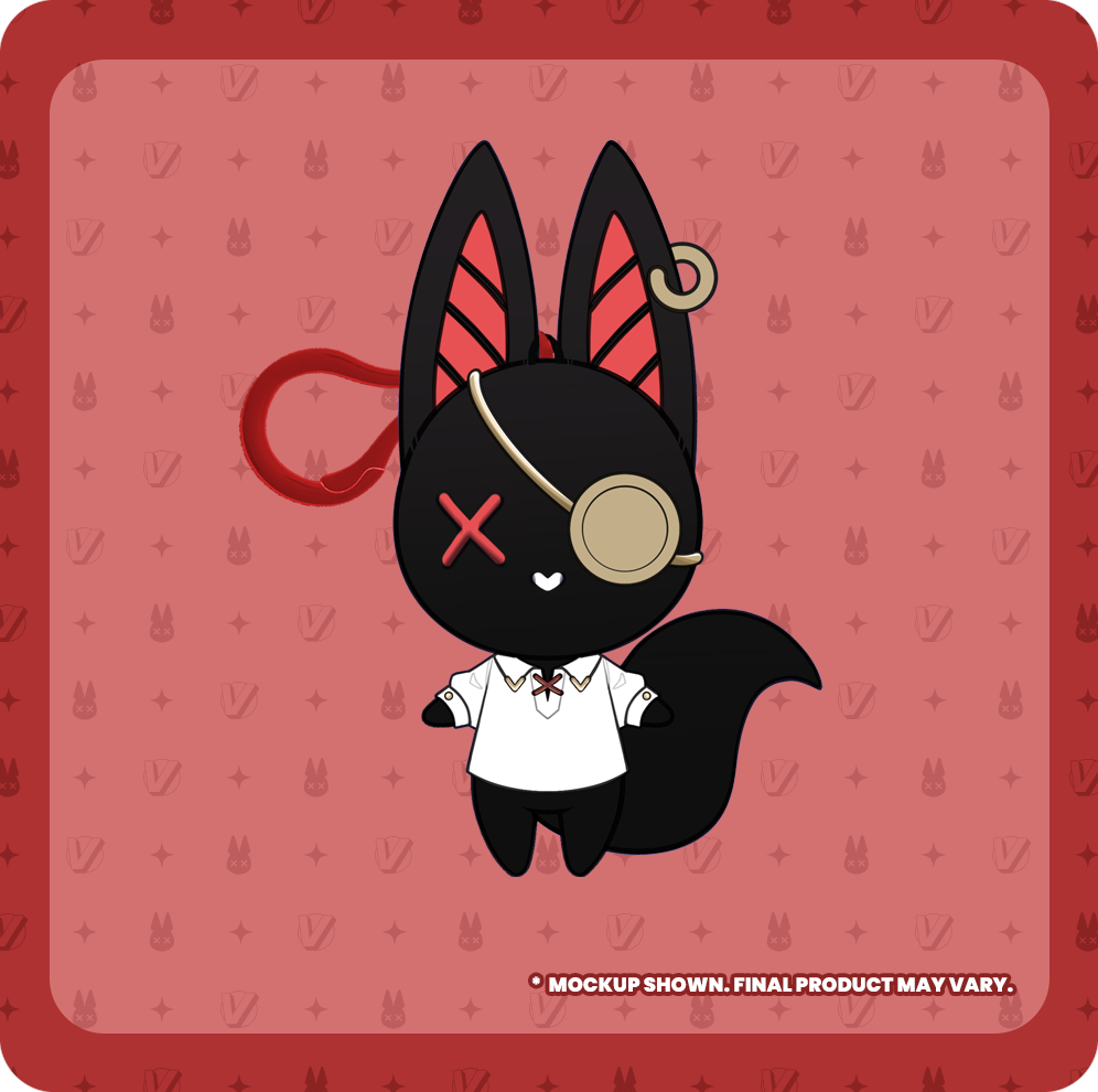 Exclusive Pirate Whisper Plush Keychain (Pre-order)
