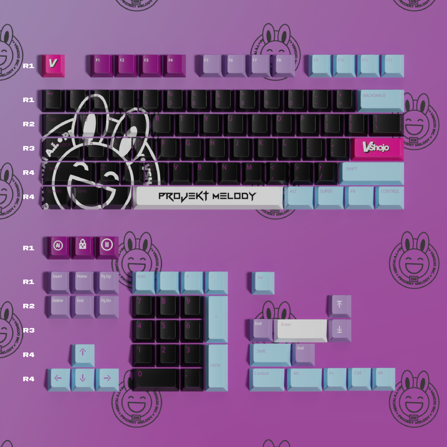 The Laughing Bunny: F.A.P. Series [Keycap Collection] (Pre-order)