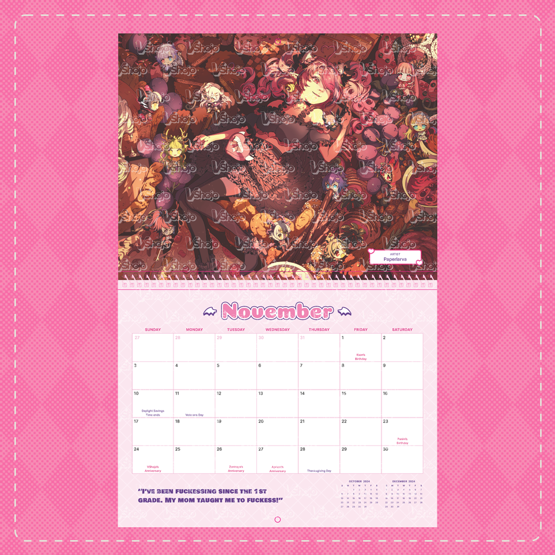 Ironmouse 2024 Calendar