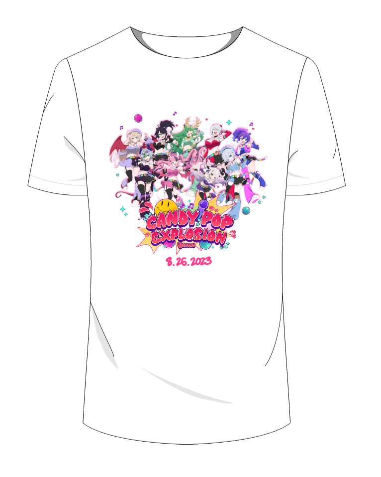 White Candy Pop Explosion T-Shirt